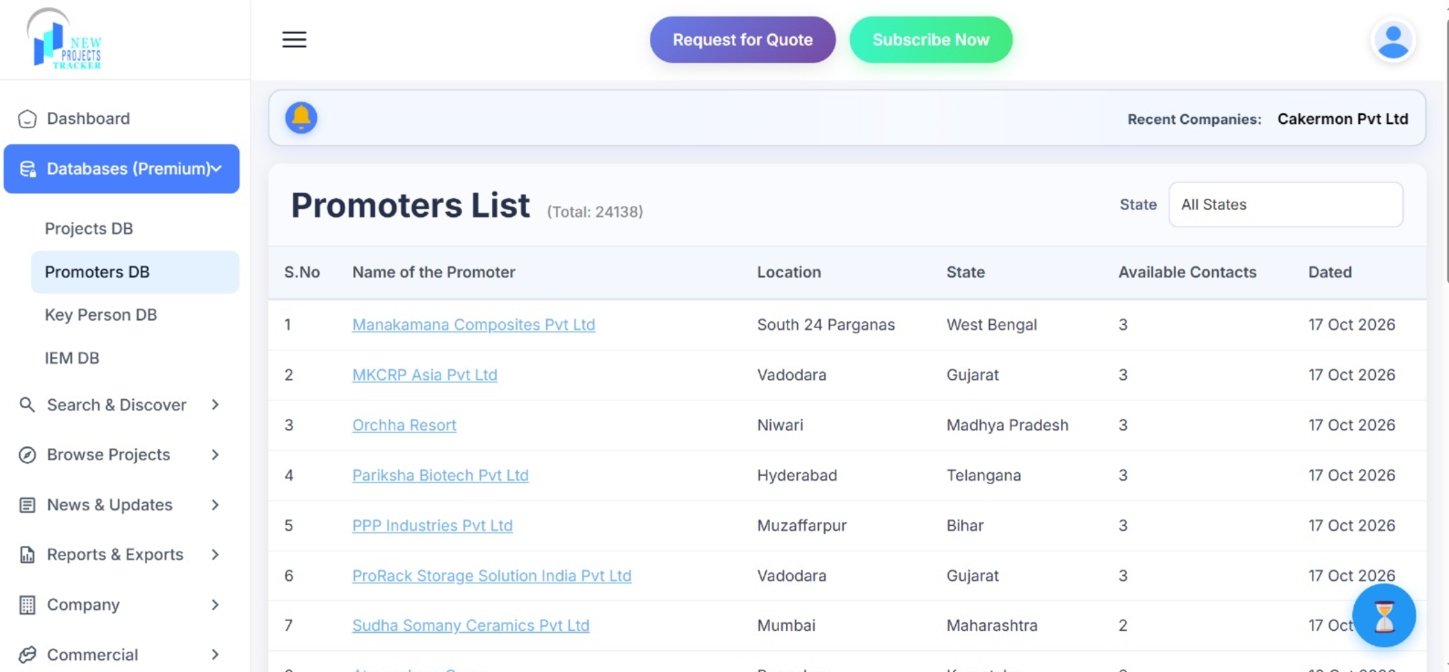 NPT promoter and company profile